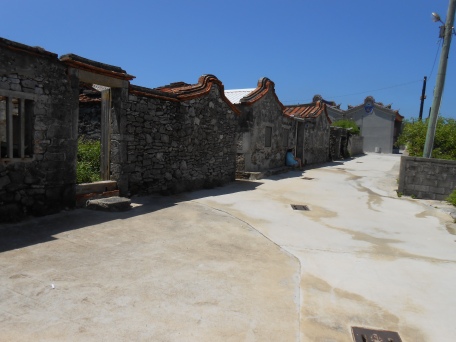 This is the old village. The houses are made from coral and some of them are currently being renovated.